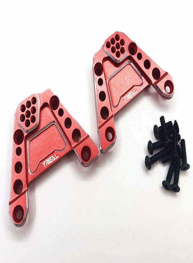 Treal Aluminum 7075 Rear Shock Towers Shock Hoops for Axial SCX10 III (Red) - Image 1